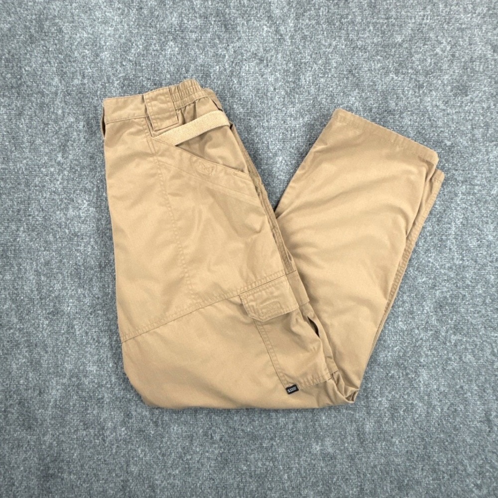 5.11 Tactical Series Mens 34x32 Khaki Tan Ripstop Cargo Pants 74251